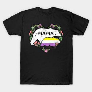 LGBTQ Mama Bear Non Binary Gay Equal Rights T-Shirt